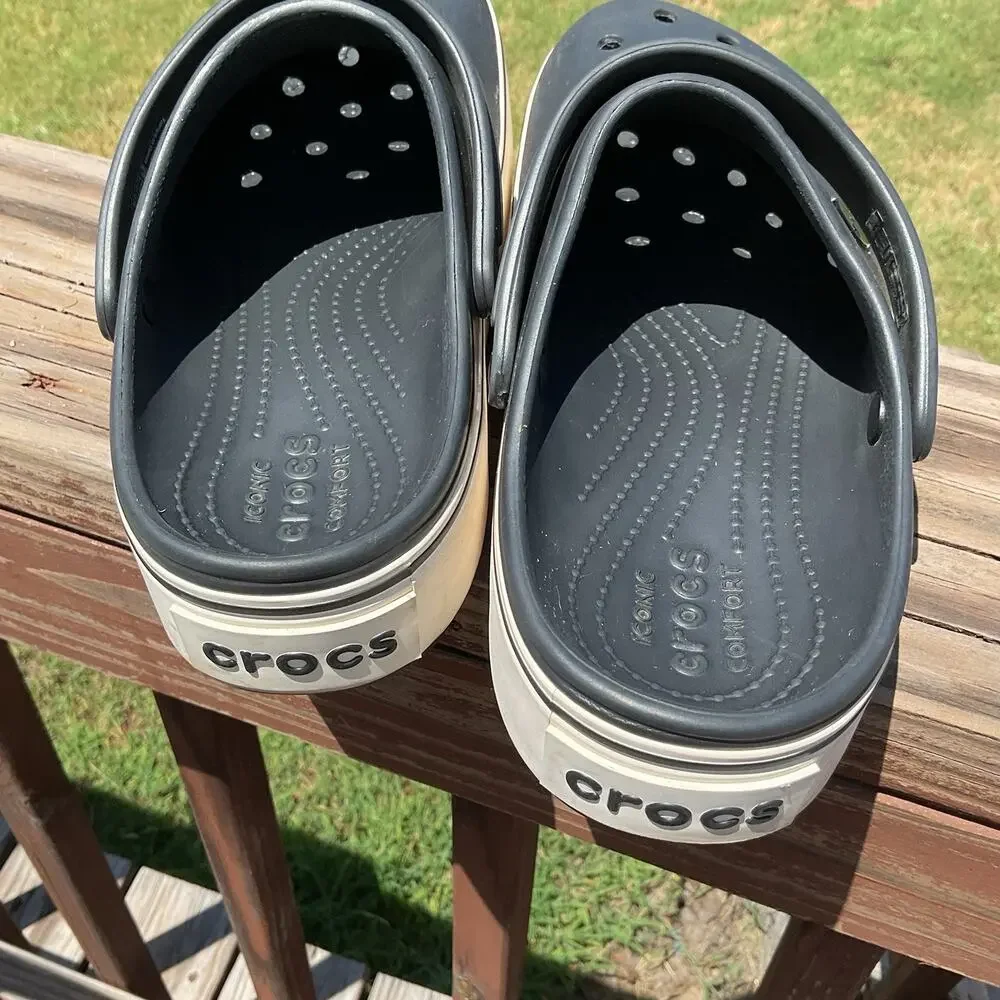 Black Classic CROCS CROCBAND MENS 7 Women 9 Waterproof Sandles Slip-On Clog